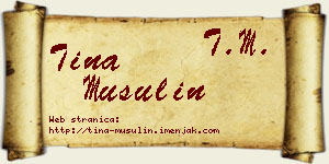 Tina Musulin vizit kartica